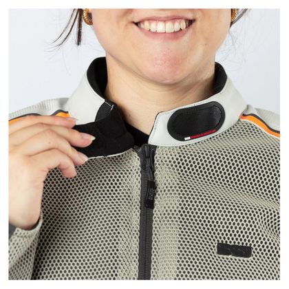 Veste Moto IXS TOURSTER-BIG AIR 1.0 FEMME - Gris / Orange