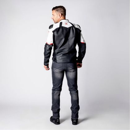 IXS ACE 1.0 Motorradjacke - Schwarz / Weiß