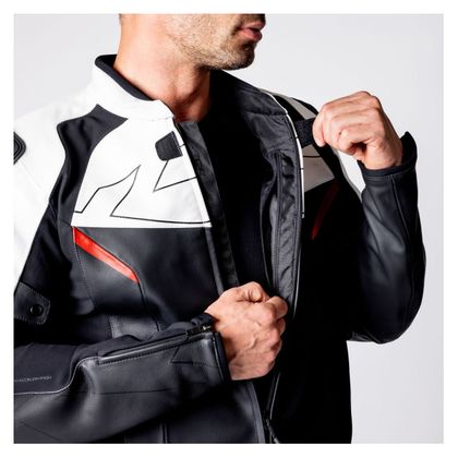 IXS ACE 1.0 Motorradjacke - Schwarz / Weiß