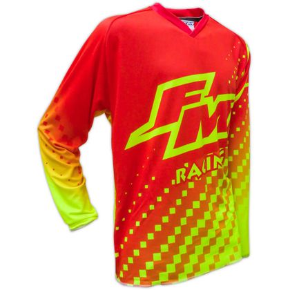 Camiseta de motocross FM Racing HERO 2 X25 RED/YELLOW NIÑO