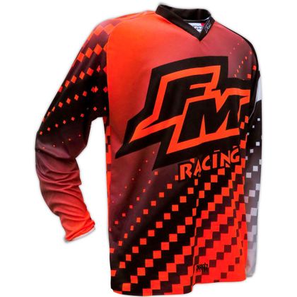 Camiseta de motocross FM Racing HERO 2 X25 ORANGE/BLACK NIÑO