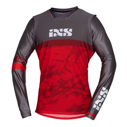 Camiseta de motocross IXS TRIGGER RED/GREY 2022 Ref : IS0881 