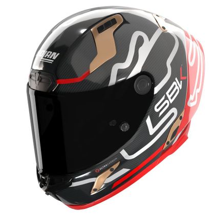Nolan X-804 RS SBK Integraalhelm - Carbon / Rood