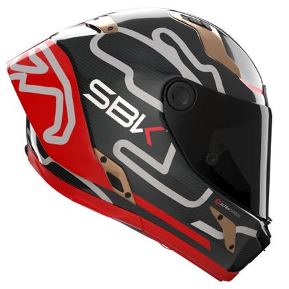 Nolan X-804 RS SBK Integraalhelm - Carbon / Rood
