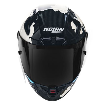 Casque Nolan X-804 RS - ULTRA CARBON - REPLICA C. CHECA 30th ANNIVERSARY - Carbone / Blanc