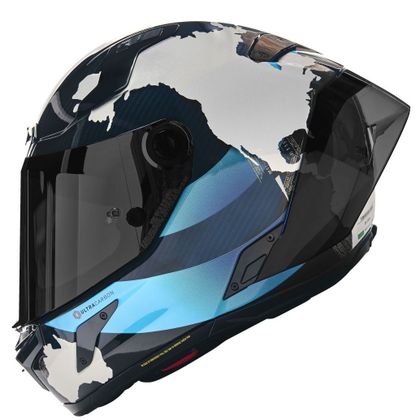 Casque Nolan X-804 RS - ULTRA CARBON - REPLICA C. CHECA 30th ANNIVERSARY - Carbone / Blanc