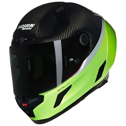 Casque intégral Nolan X-804 RS - ULTRA CARBON - D.O.C. - Carbone / Vert Ref : NL1619-C45915 