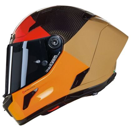 Casque intégral Nolan X-804 RS - ULTRA CARBON - BLOCCO - Carbone / Orange