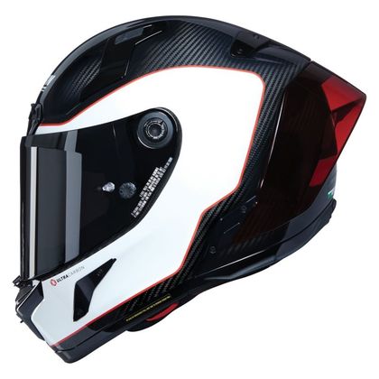 Hjälm med helskydd Nolan X-804 RS - ULTRA CARBON - ASSO DI PICCHE - Kolfiber / Vit