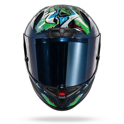 Nolan X-804 RS ULTRA CARBON CHICANE Fuldkasker - Blå / Grøn