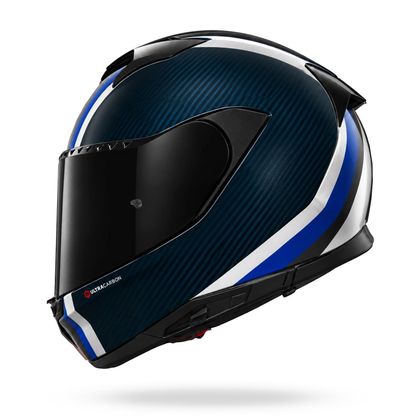 Casque intégral Nolan X-904 ULTRA CARBON GEMINI - Carbone / Bleu Ref : NL1792 