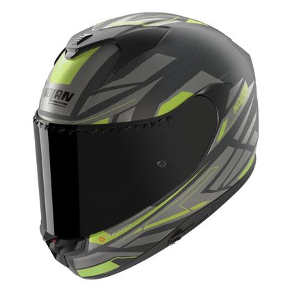Casque intégral Nolan X-904 ULTRA CARBON ROMBO - Carbone / Vert Ref : NL1711 