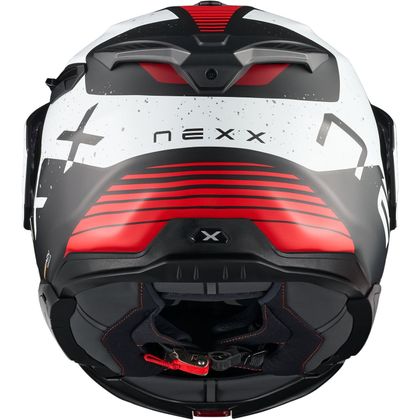 Cască modulară Nexx X.LIFECOUNTRY - GALAXY MAT - Alb / Roșu
