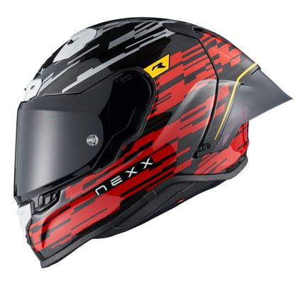 Nexx X.R3R - GLITCH RACER Helmet - Red / White