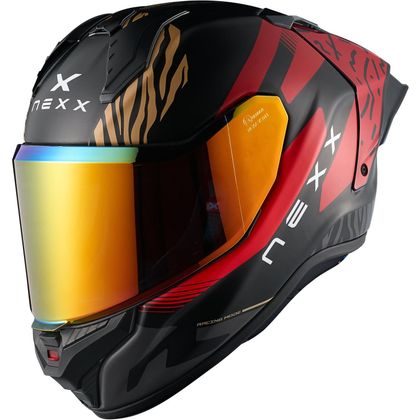 Cască integrală Nexx X.R5R - PREDAR MAT - Negru / Roșu Ref: NE0765 
