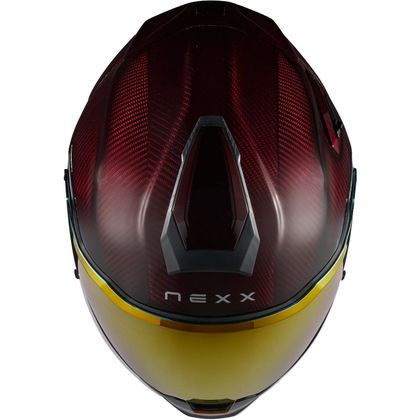 Cască integrală Nexx X.TR - LAVA CARBON - Roșu