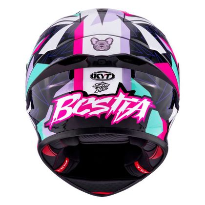 Casque intégral KYT KX-1 RACE GP BASTIANINI REPLICA 2025 FIM - Noir / Blanc