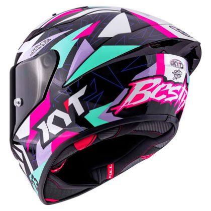 Casque intégral KYT KX-1 RACE GP BASTIANINI REPLICA 2025 FIM - Noir / Blanc