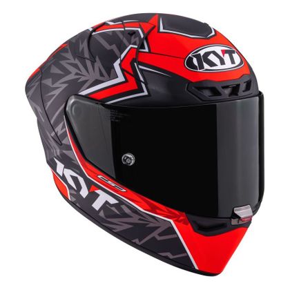 Casque intégral KYT KX-1 RACE GP BULEGA REPLICA 2025 FIM - Noir / Rouge