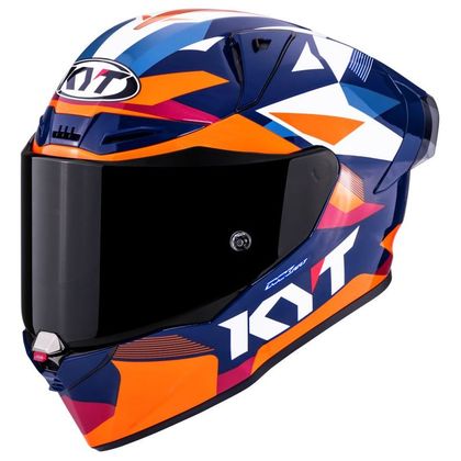 Casque intégral KYT R1R DIAMOND - Bleu / Orange Ref : KYT0194 