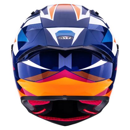Casque intégral KYT R1R DIAMOND - Bleu / Orange