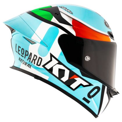 KYT TT-REVO LEOPARD REPLICA TRICOLORE Helm - Veelkleurig