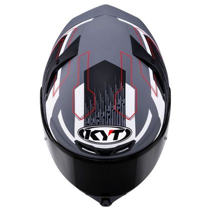 Casque intégral KYT TT-REVO SPEEDING - Gris / Noir