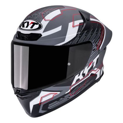 Casque intégral KYT TT-REVO SPEEDING - Gris / Noir Ref : KYT0200 