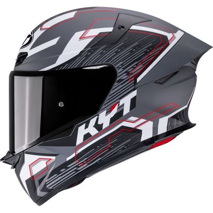Casque intégral KYT TT-REVO SPEEDING - Gris / Noir