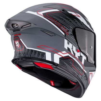 Casque intégral KYT TT-REVO SPEEDING - Gris / Noir