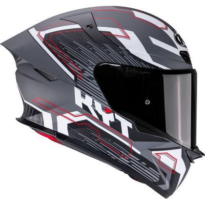 Casque intégral KYT TT-REVO SPEEDING - Gris / Noir
