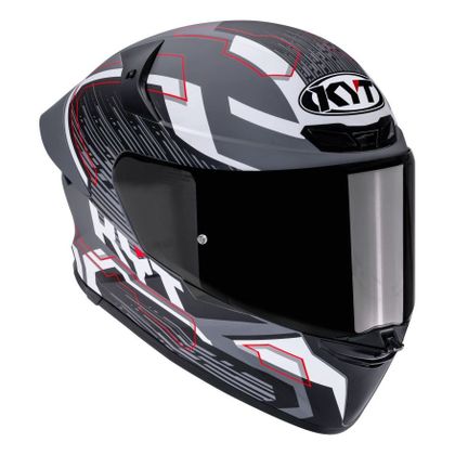 Casque intégral KYT TT-REVO SPEEDING - Gris / Noir