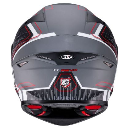 Casque intégral KYT TT-REVO SPEEDING - Gris / Noir
