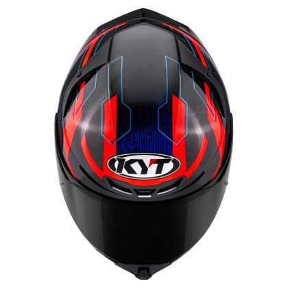 KYT TT-REVO SPEEDING Integralhelm - Schwarz / Rot