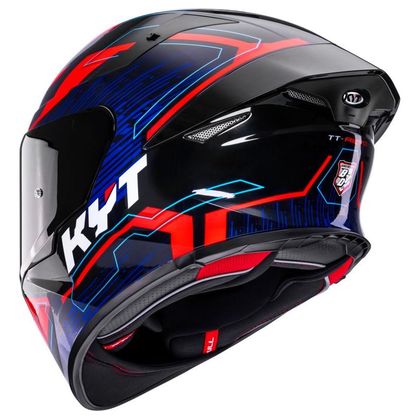 KYT TT-REVO SPEEDING Integralhelm - Schwarz / Rot