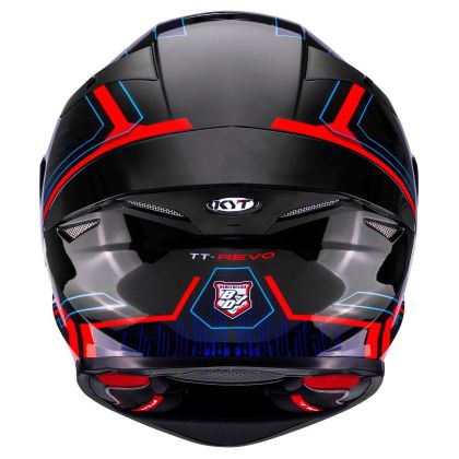 KYT TT-REVO SPEEDING Integralhelm - Schwarz / Rot