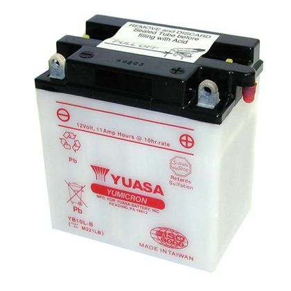 Batería Yuasa YB10L-B abierta sin ácido Tipo ácido