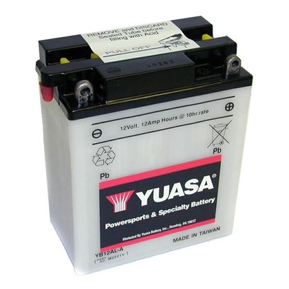 Batería Yuasa YB12AL-A abierta sin ácido Tipo ácido
