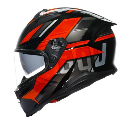 Casque AGV K7 - TAURAX - Noir / Rouge
