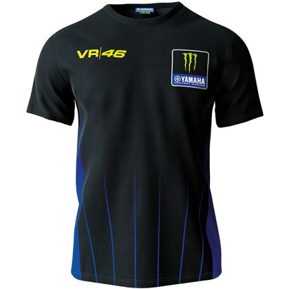 T-Shirt manches courtes VR 46 VALENTINO ROSSI BLACK Ref : VR0579 