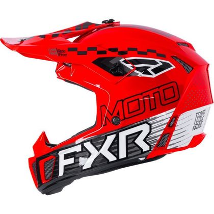 Casque cross FXR CLUTCH ENFANT 2026 - Noir / Rouge