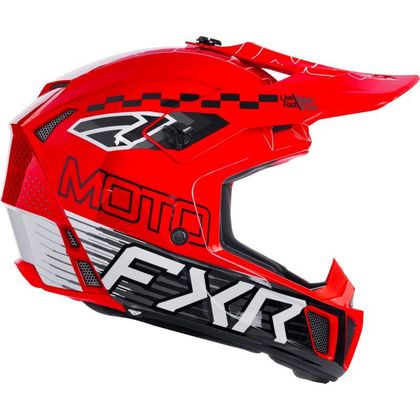 Casque cross FXR CLUTCH ENFANT 2026 - Noir / Rouge
