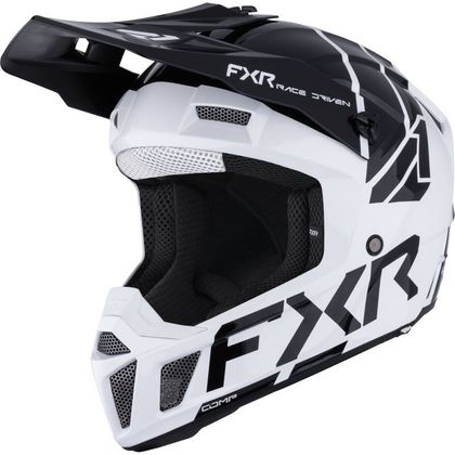 Casque cross FXR CLUTCH ENFANT 2026 - Blanc / Noir Ref : FXR1767 