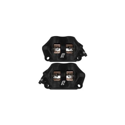 Etriers de frein Accossato radial monobloc forgé 100mm avec plaquettes frittées Universel - Noir