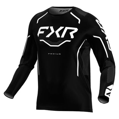 Maillot cross FXR PODIUM ENFANT - Noir / Blanc Ref : FXR1663 