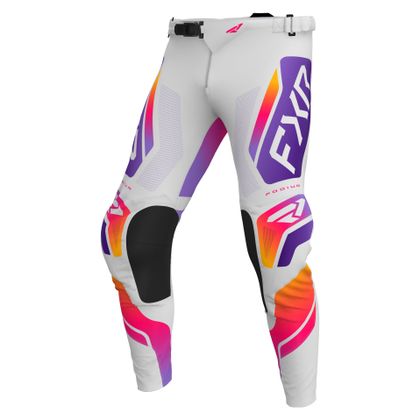 Pantalon cross FXR PODIUM ENFANT - Gris / Violet Ref : FXR1718 
