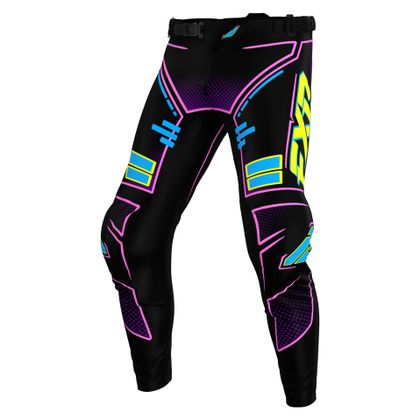 Pantalon cross FXR PODIUM ENFANT - Violet / Noir Ref : FXR1746 
