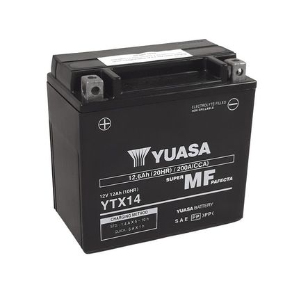 Batterie Yuasa YTX14 -Y- FERME TYPE ACIDE SANS ENTRETIEN