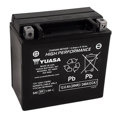 Batería Yuasa YTX14H -Y- FIRME TIPO ACIDE NO PRECISA MANTENIMIENTO