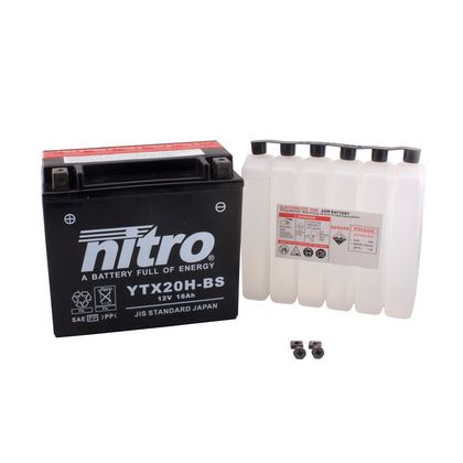 Batería Nitro YTX14AH-BS AGM abierta con pack de ácido HP Tipo ácido